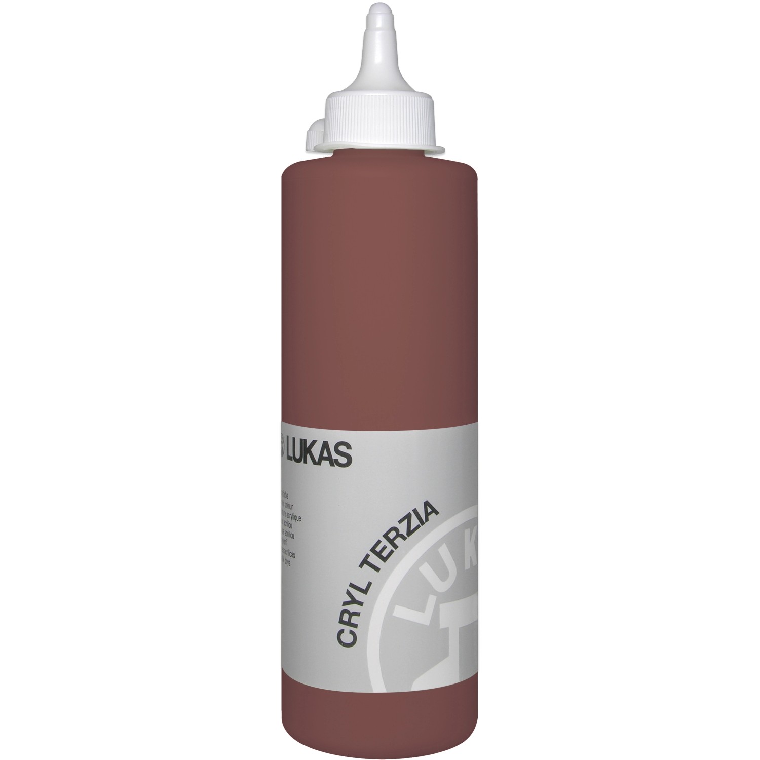 Lukas Cryl Terzia Acrylfarbe Plastikflasche Terra di Siena gebrannt 500ml