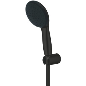 Grohe Vitalio Start 110 Handbrause-Set, 2 Strahlarten, in Schwarz mit Wandhalterung.
