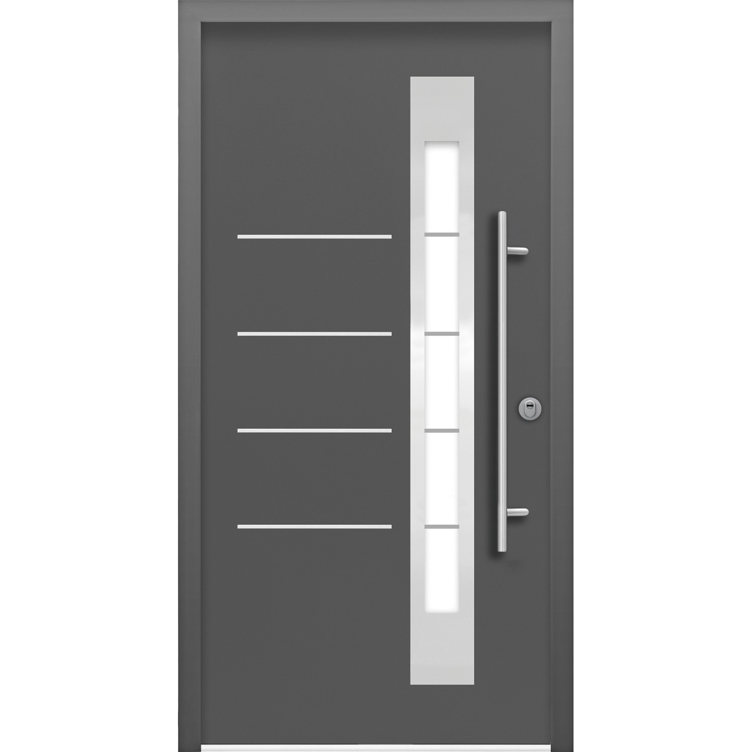 Splendoor Thermospace Sicherheits-Haustür Berlin Prime RC2 210x110 cm Anthr günstig online kaufen