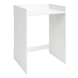 Weißer Waschmaschinenschrank aus Holzwerkstoff. Überbauschrank mit Ablage für Waschmaschine oder Trockner.