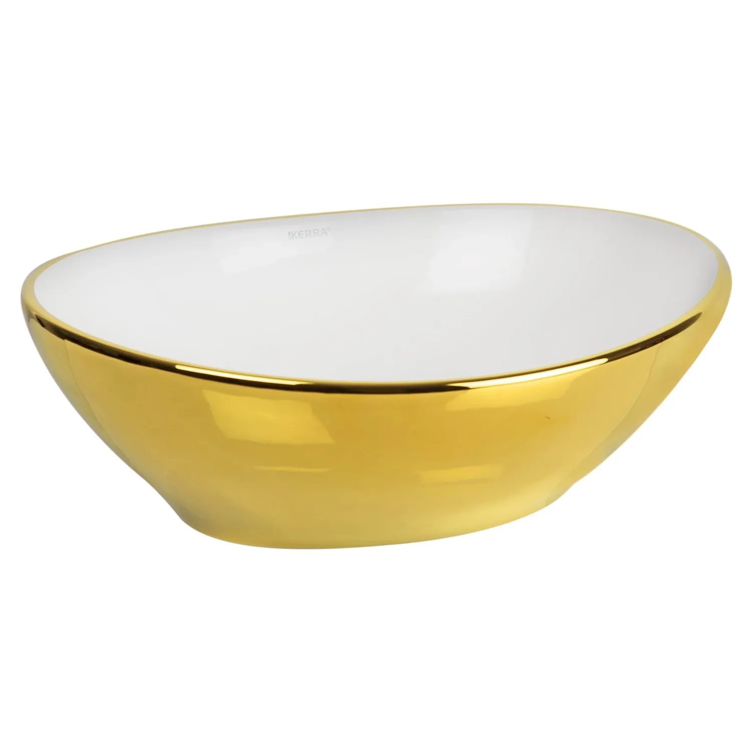 Kerra Aufsatzwaschbecken KR-707 Weiß Gold