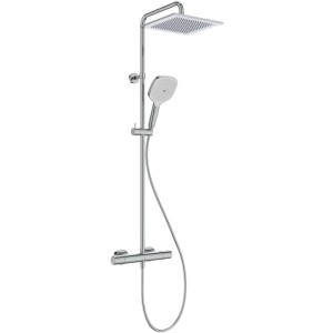Villeroy & Boch Elody Duschsystem Komplettset mit Drei Strahlarten Chrome