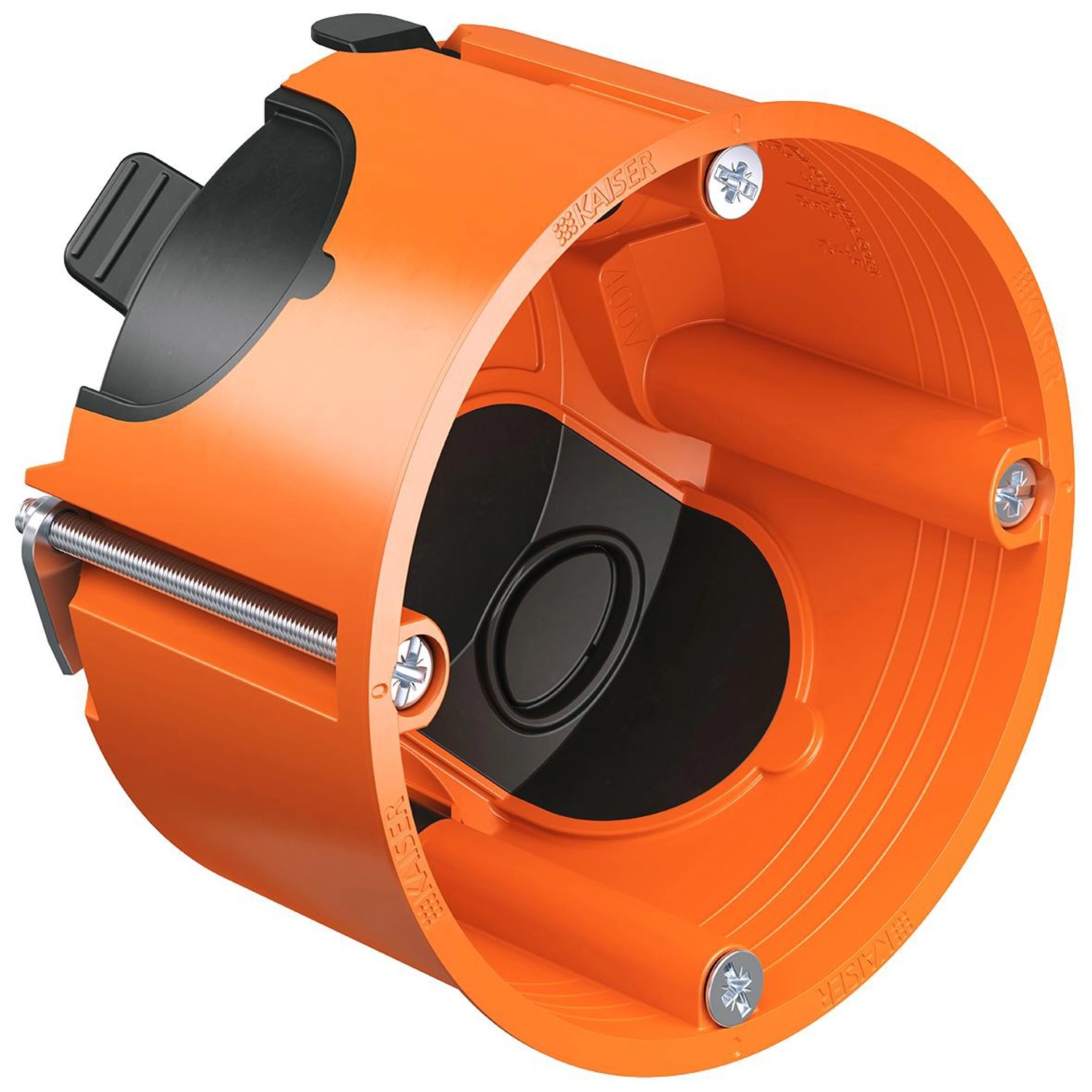 Kaiser Hohlwanddose 9263-22 Luftdicht Ø 68 mm Orange-Schwarz Pack 25 Stück günstig online kaufen
