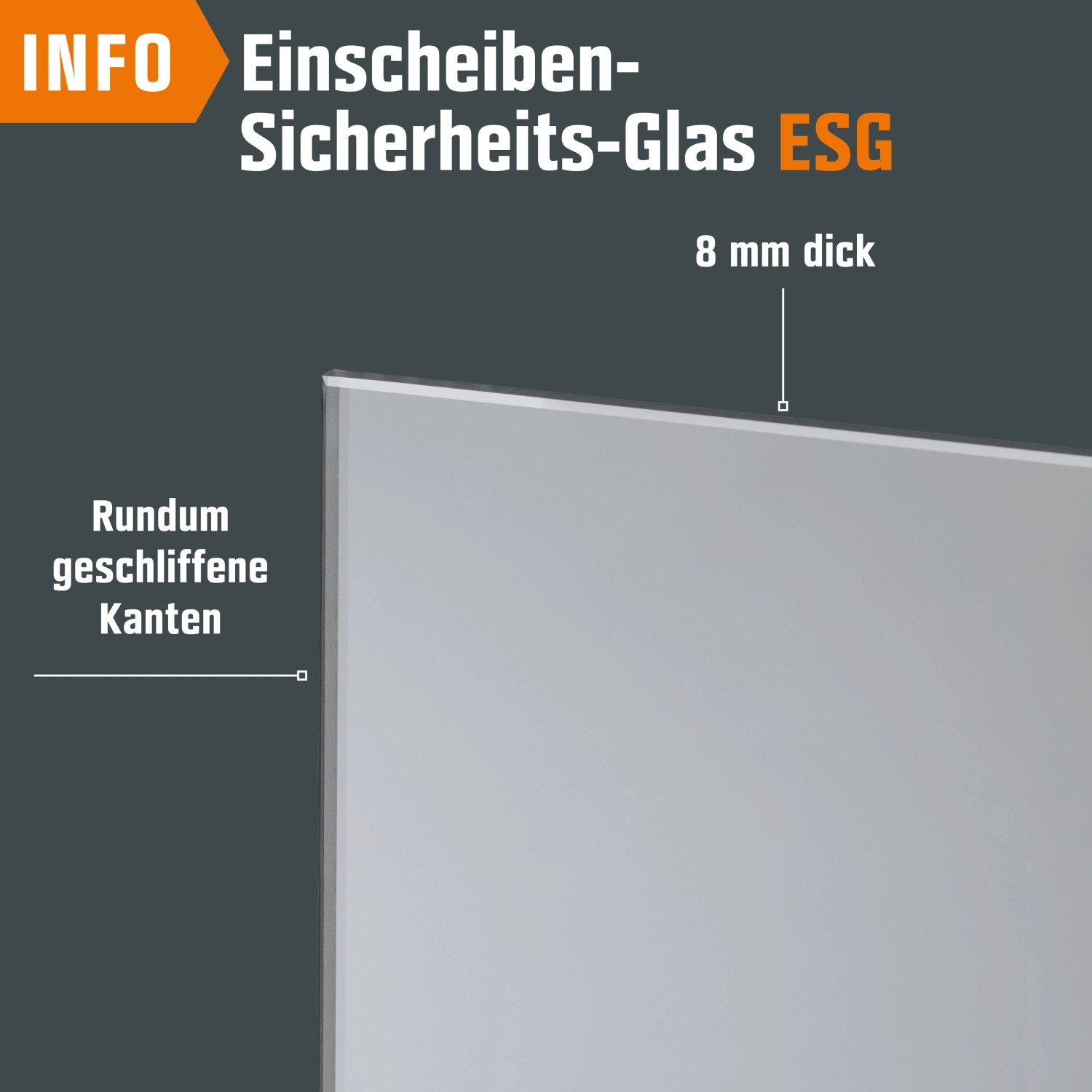 Glasschiebetür ESG Floatglas satiniert Siebdruck 76/29 Black 2.060 x 940 x 8 mm_6