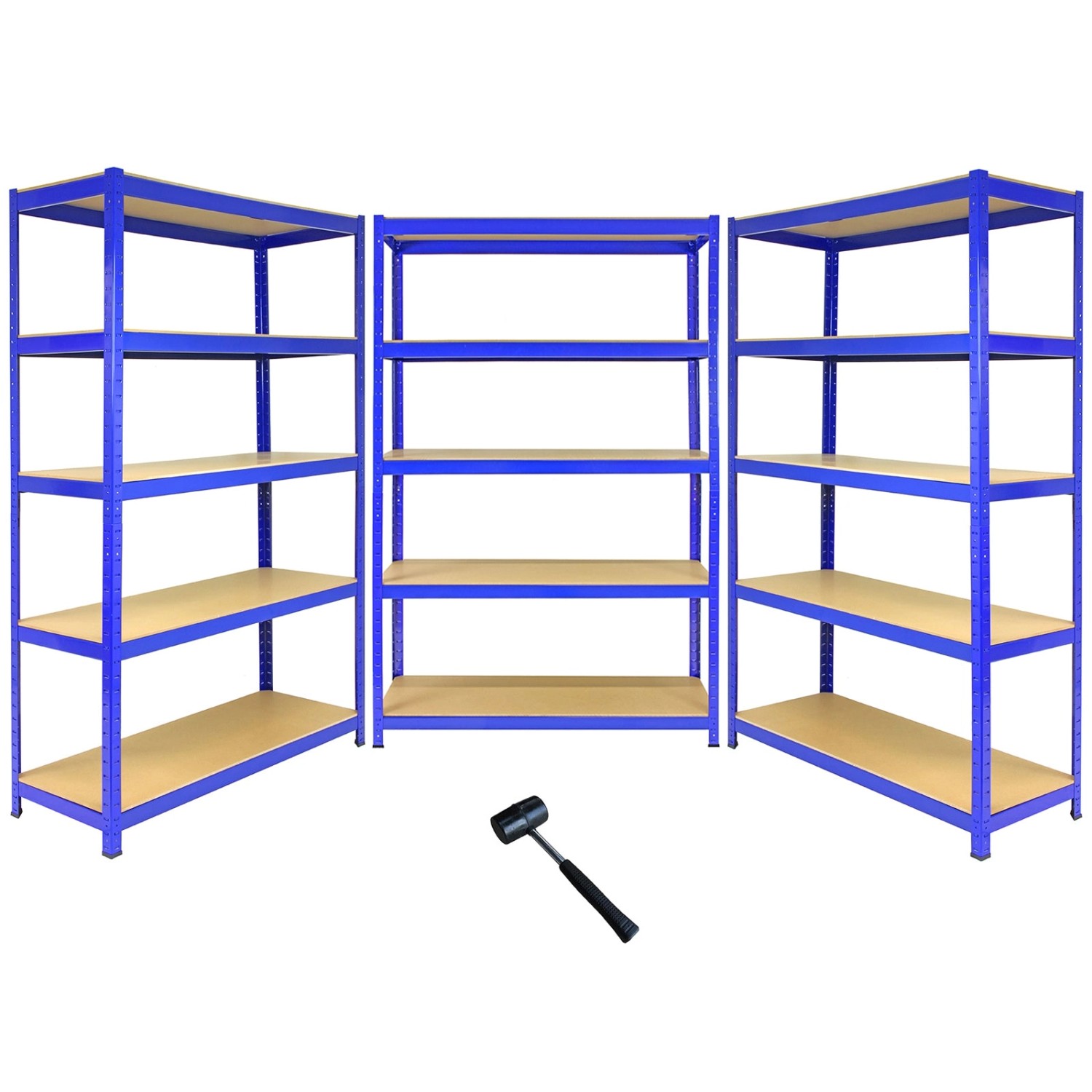 Monstershop 3 x T-Rax Lagerregal 180cm x 120cm x 45cm Blau günstig online kaufen
