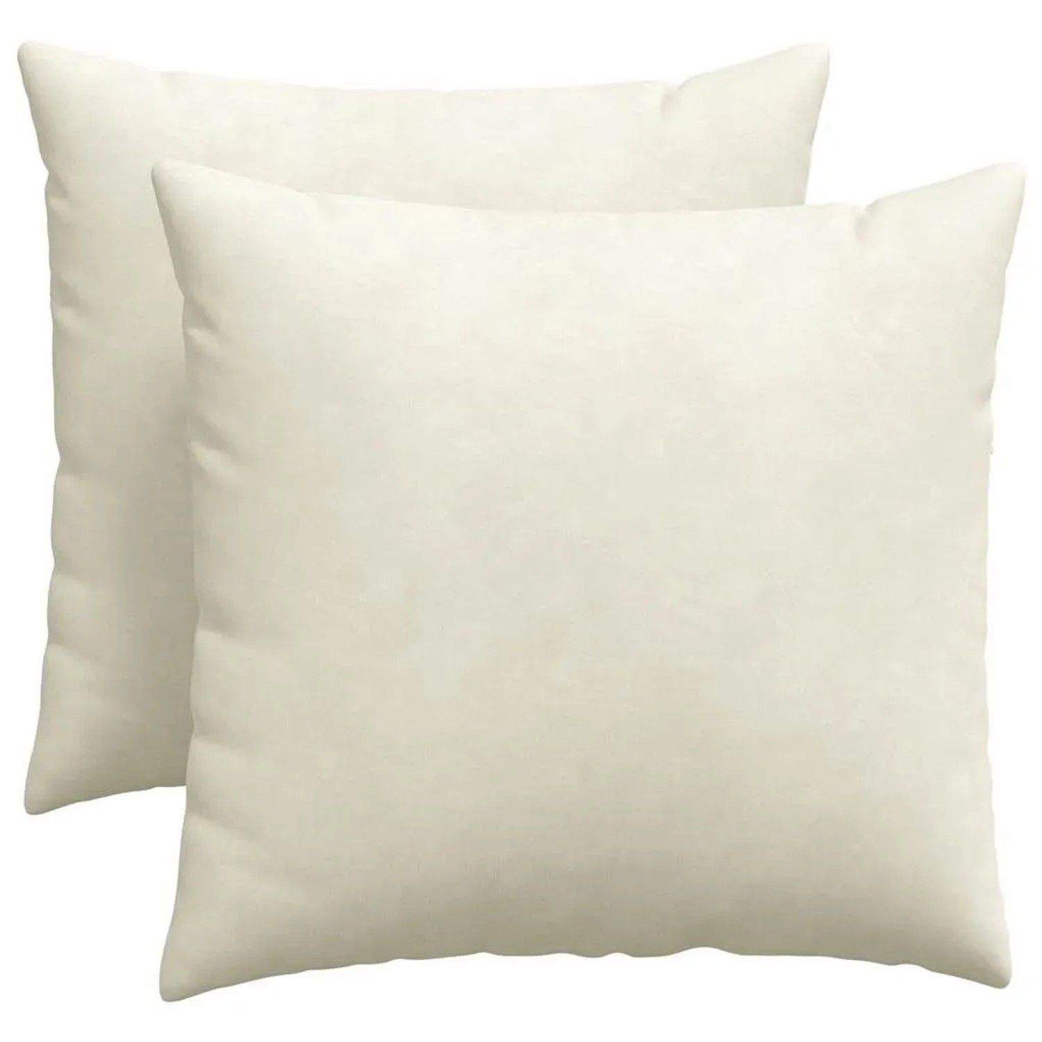 vidaXL Sofakissen 2 Stück Creme 50 x 50 cm Cordstoff 42013980