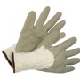 LUX Winterstrickhandschuhe Größe S, Arbeitshandschuhe mit Naturlatex-Beschichtung.