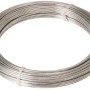 Silberner, verzinkter Conacord Eisendraht, Ø 1,4 mm, 20 m lang, als Rolle für Bastel- und Dekoarbeiten.