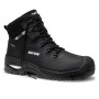 Schwarzer ELTEN ANTONIO Sicherheitsschnürstiefel S3S WR GORE-TEX mit Stahlkappe und WELLMAXX Sohle.