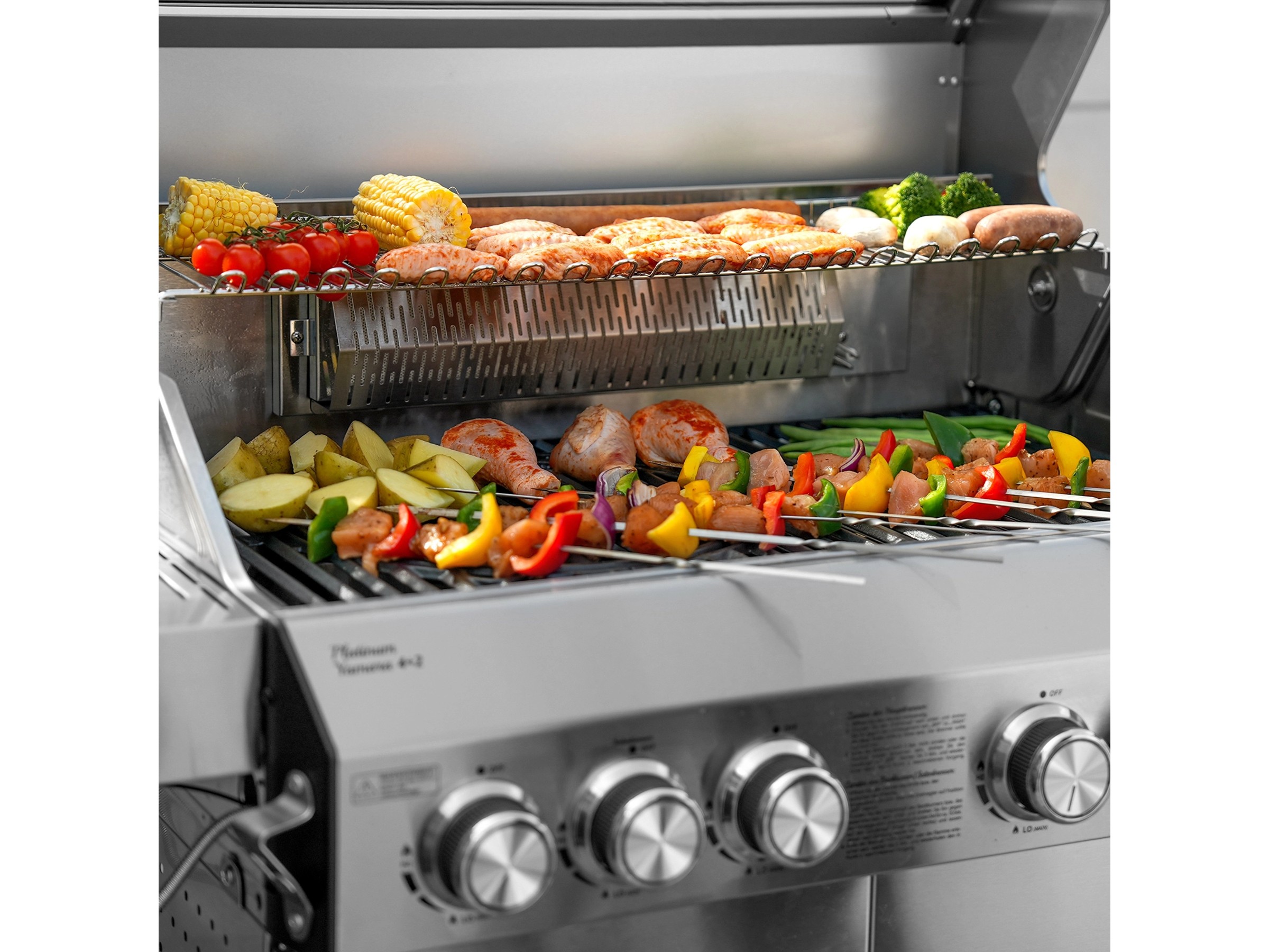 GasSaf Heizplatten-Ersatz Für Turbo-Gasgrill (4 Stück, Edelstahl) – Passend Für Viele Modelle