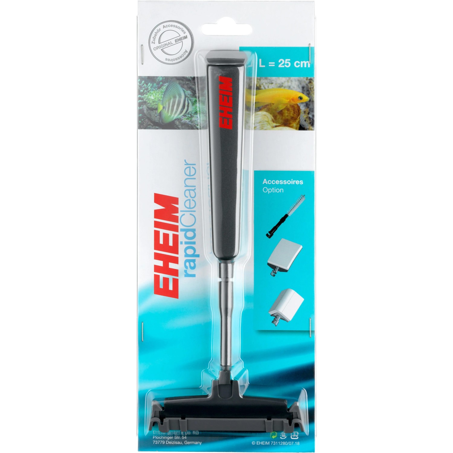 Eheim RapidCleaner 25 cm Scheibenreiniger für Aquarien, zur Algenentfernung.