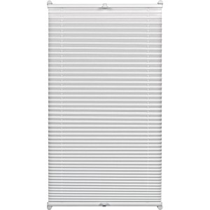 Weißes Gardinia EasyFix Thermoplissee, 90x130 cm, für Fenster, isolierend und energiesparend.