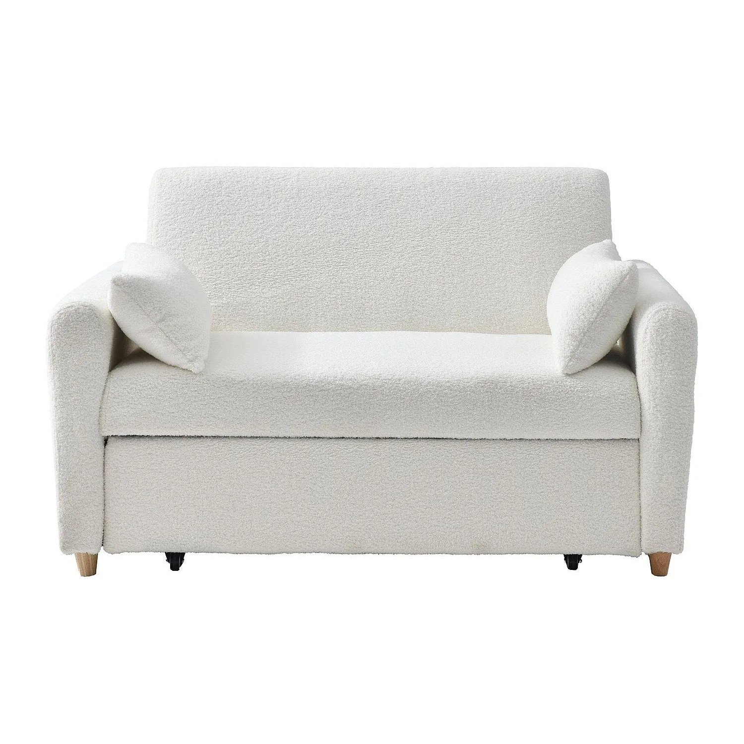 Vente-unique Schlafsofa Ayla Weiß 140 cm