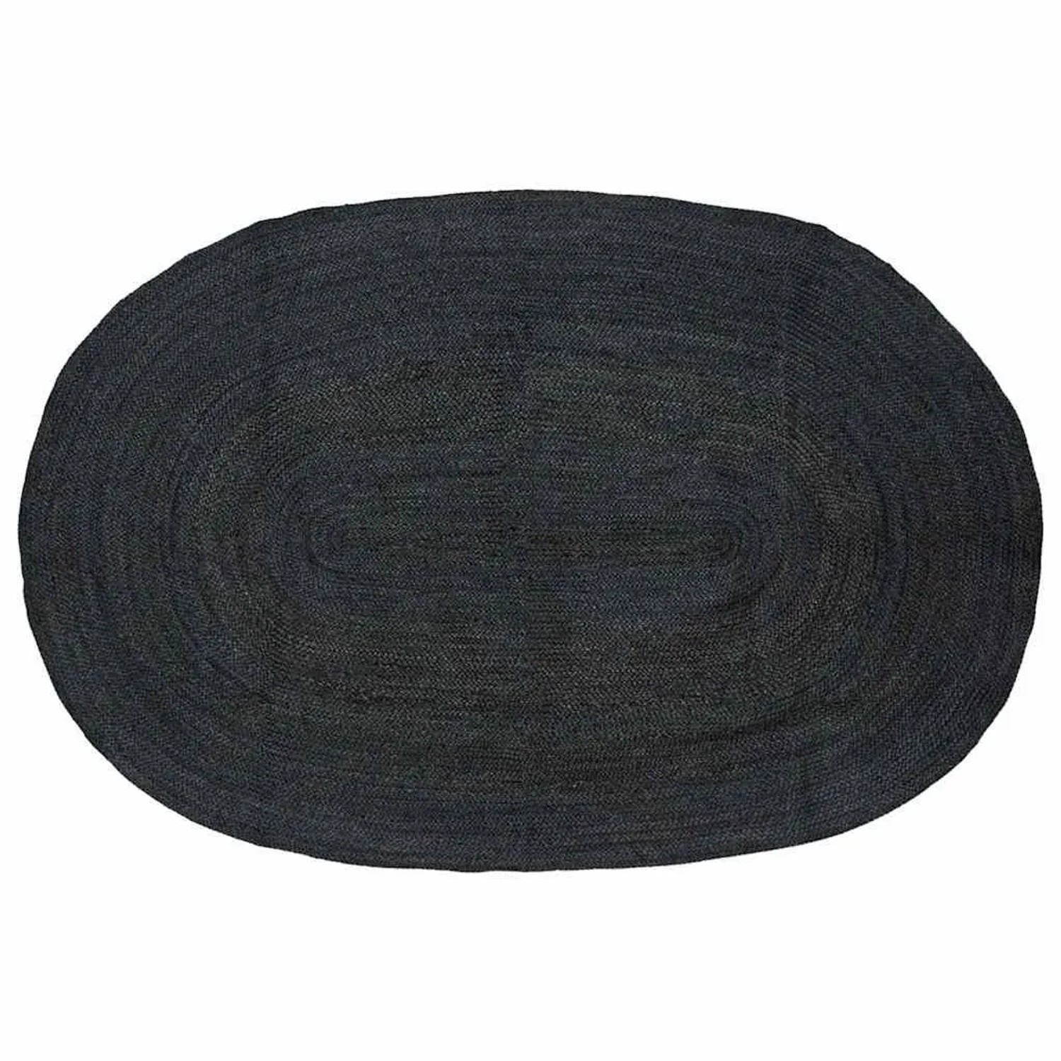 vidaXL Bereichsteppiche Oval Schwarz 152 x 245 cm Jute 42010644