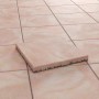 Diephaus Terrassenplatte Nano Tec Ocker-Gelb-Rose, 40x40 cm. Gehwegplatte mit Natursteinoptik.
