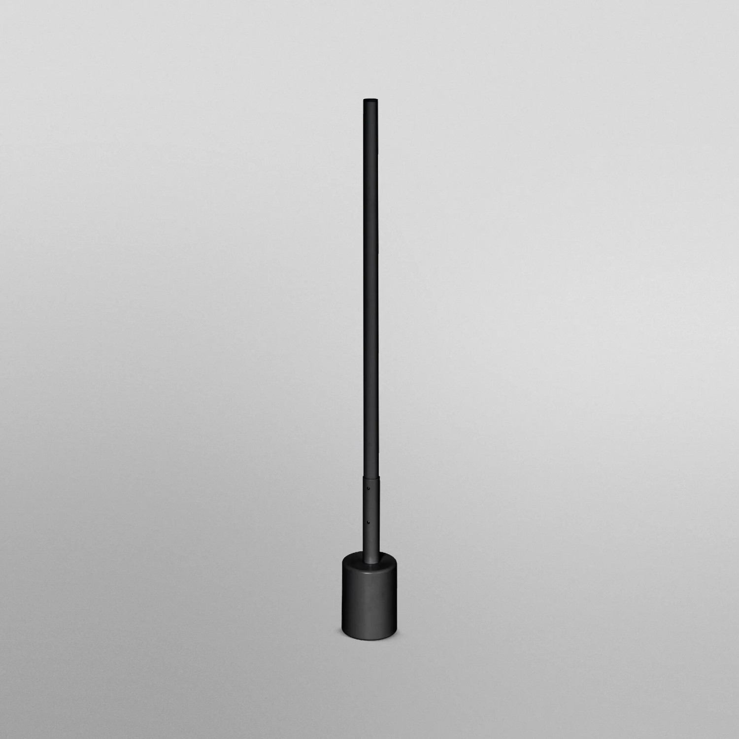 Schlanke, schwarze Ledvance Smart+ WiFi Stehleuchte für die Ecke, 80 cm hoch.