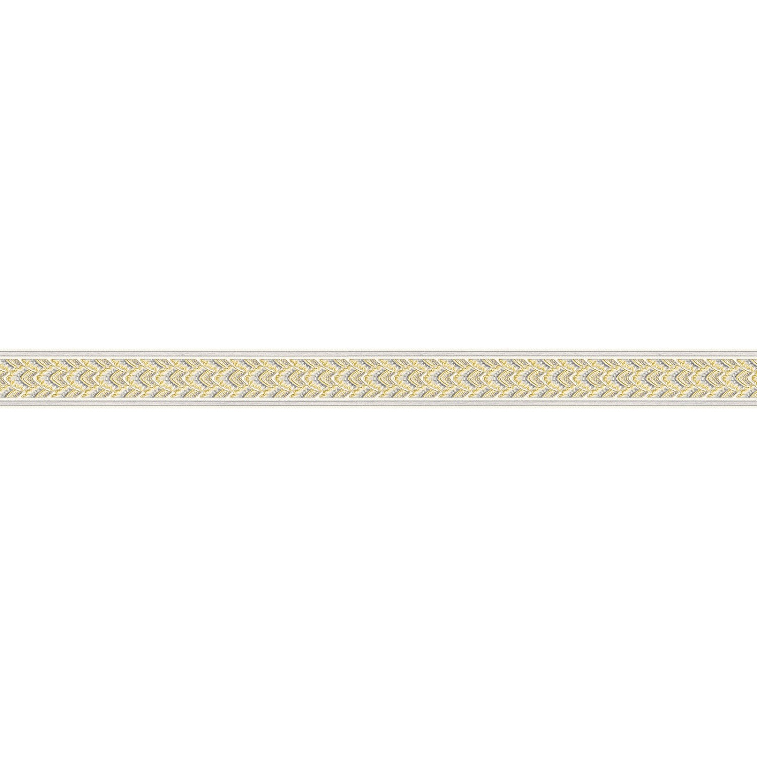 Bricoflor Glitzer Tapetenbordüre Selbstklebend Barock Bordüre in Gold und  Silber für Küche und Badezimmer Ornament Tape