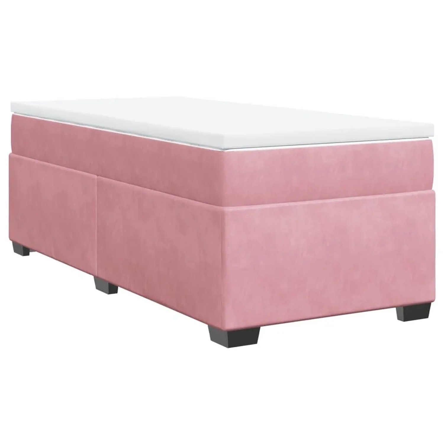 vidaXL Boxspringbett mit Matratze Rosa 90x190 cm Samt 3285256 günstig online kaufen