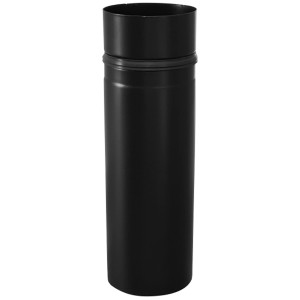 Firefix Pelletofenrohr, schwarz, 80 mm Durchmesser, 250 mm lang, für Pelletöfen.