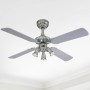 Westinghouse Deckenventilator Princess Euro, 105 cm, Zinn-Optik mit Beleuchtung und Zugketten.