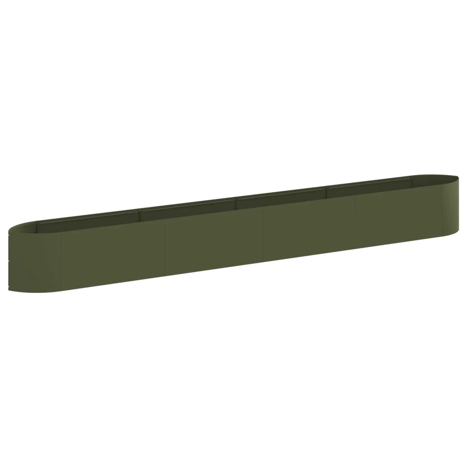vidaXL Hochbeet im Garten Olive Grün 380 x 40 x 40 cm Stahl 8011736