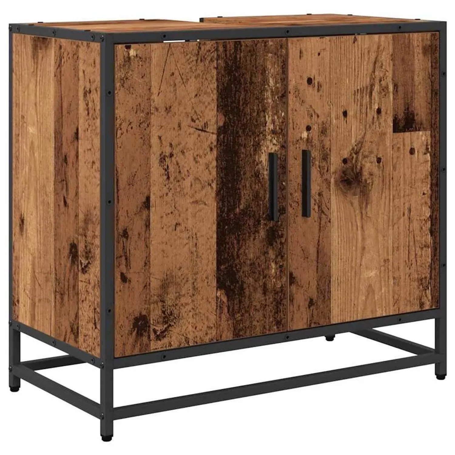 vidaXL Waschbeckenschrank Altholz 65 x 33 x 60 cm Holzwerkstoff 883614 günstig online kaufen