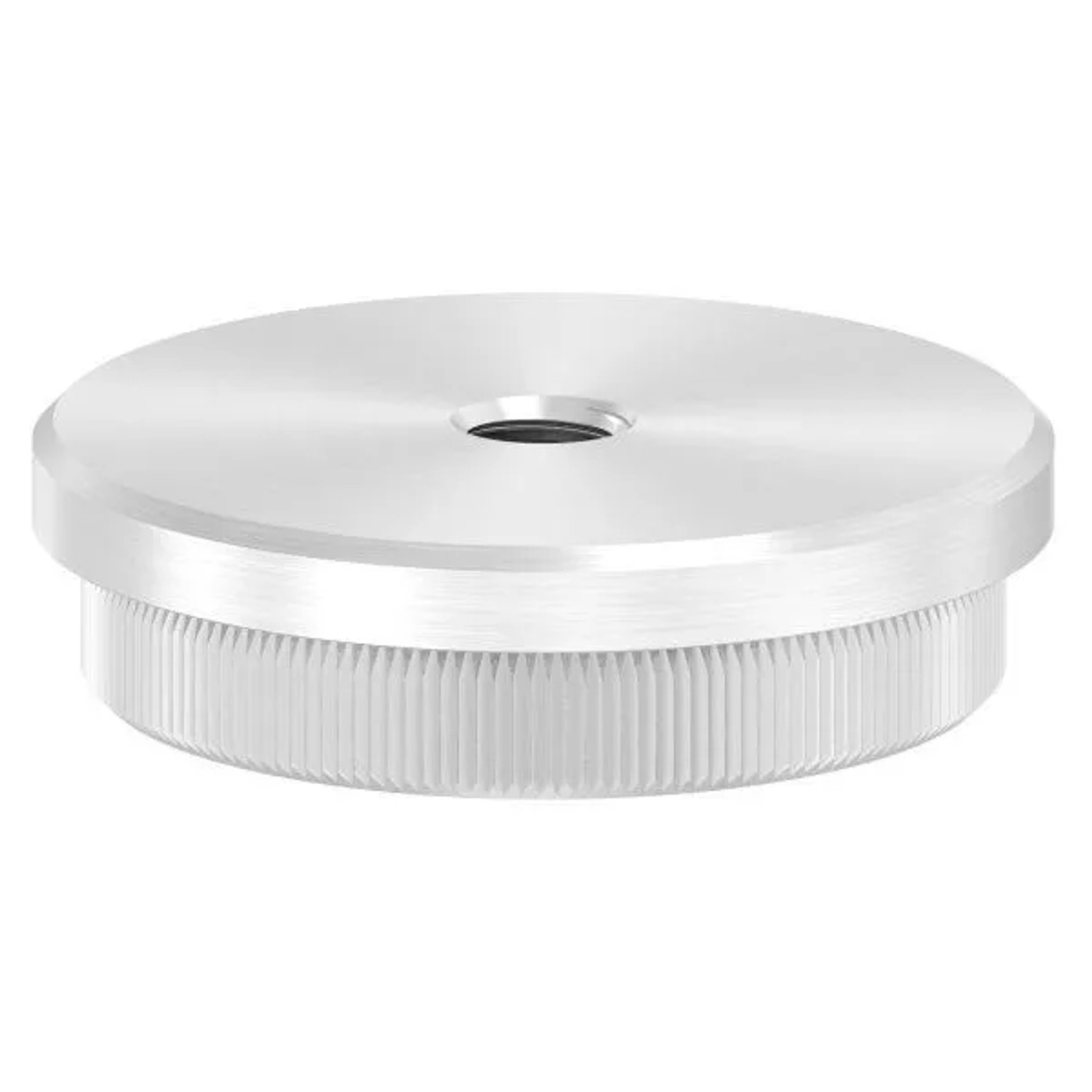 FeNau Einsteckkappe Edelstahl V2A Für Rohr Ø 48,3 mm Wandstärke 2,5 mm Flach M8