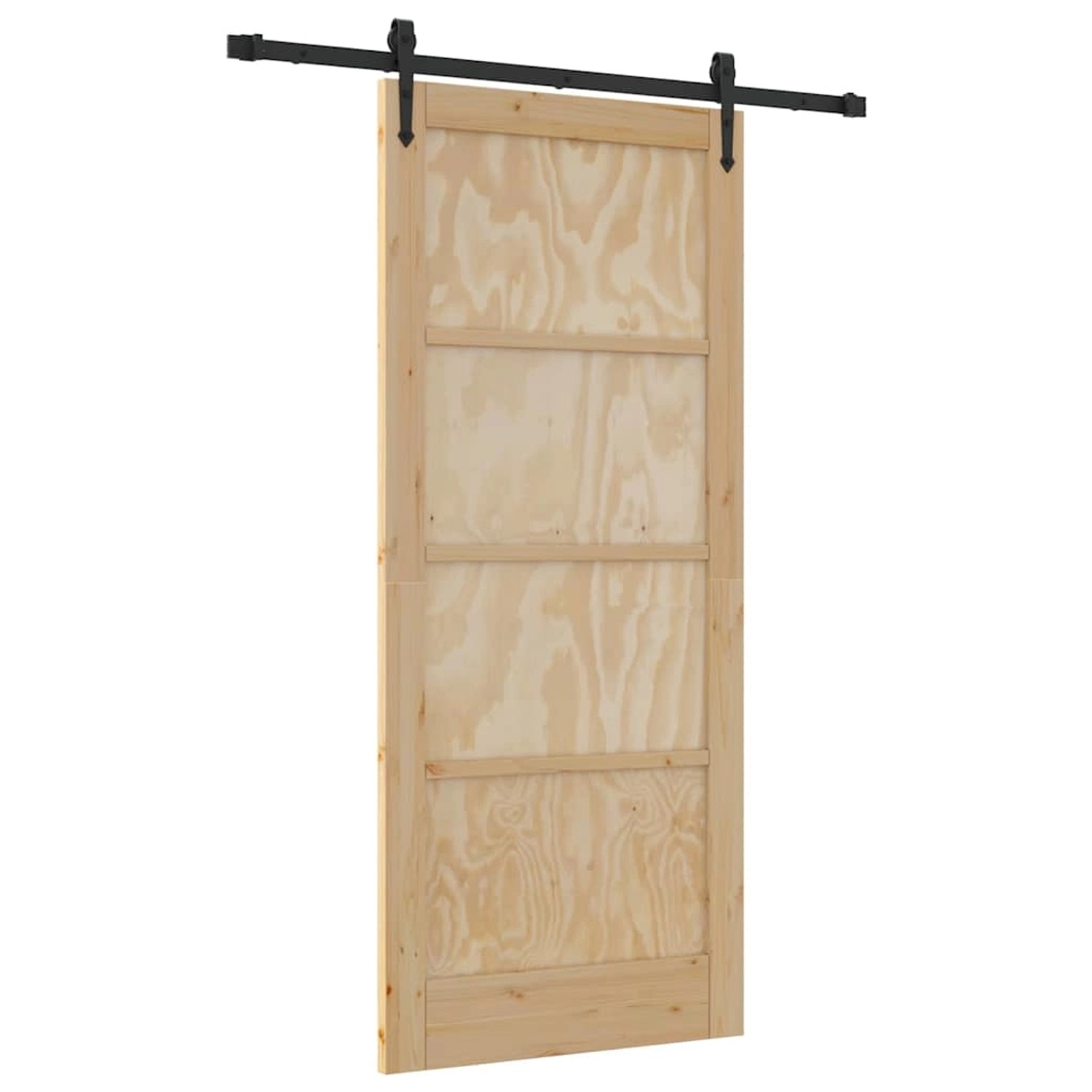 vidaXL Schiebetür ORKDAL Braun 86 x 198,5 cm Massivholz Kiefer 3333790 günstig online kaufen