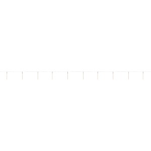 LED-Lichterkette mit 120 warmweißen LEDs und transparentem Kabel für Innen- und Außenbereich, 9,05 m lang.