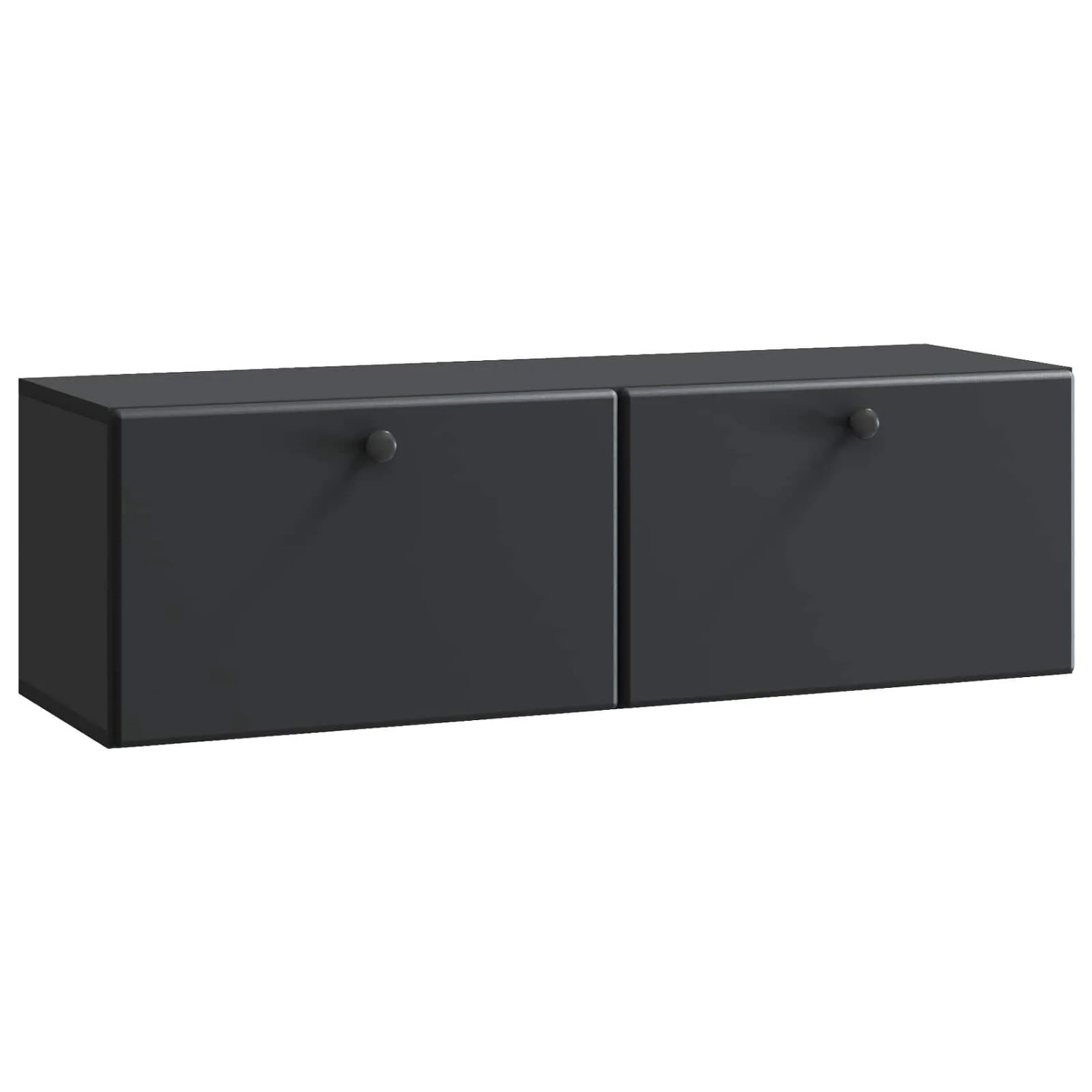 vidaXL Wandmontierter TV-Schrank Schwarz 98 x 31 x 30 cm Holzwerkstoff 899236