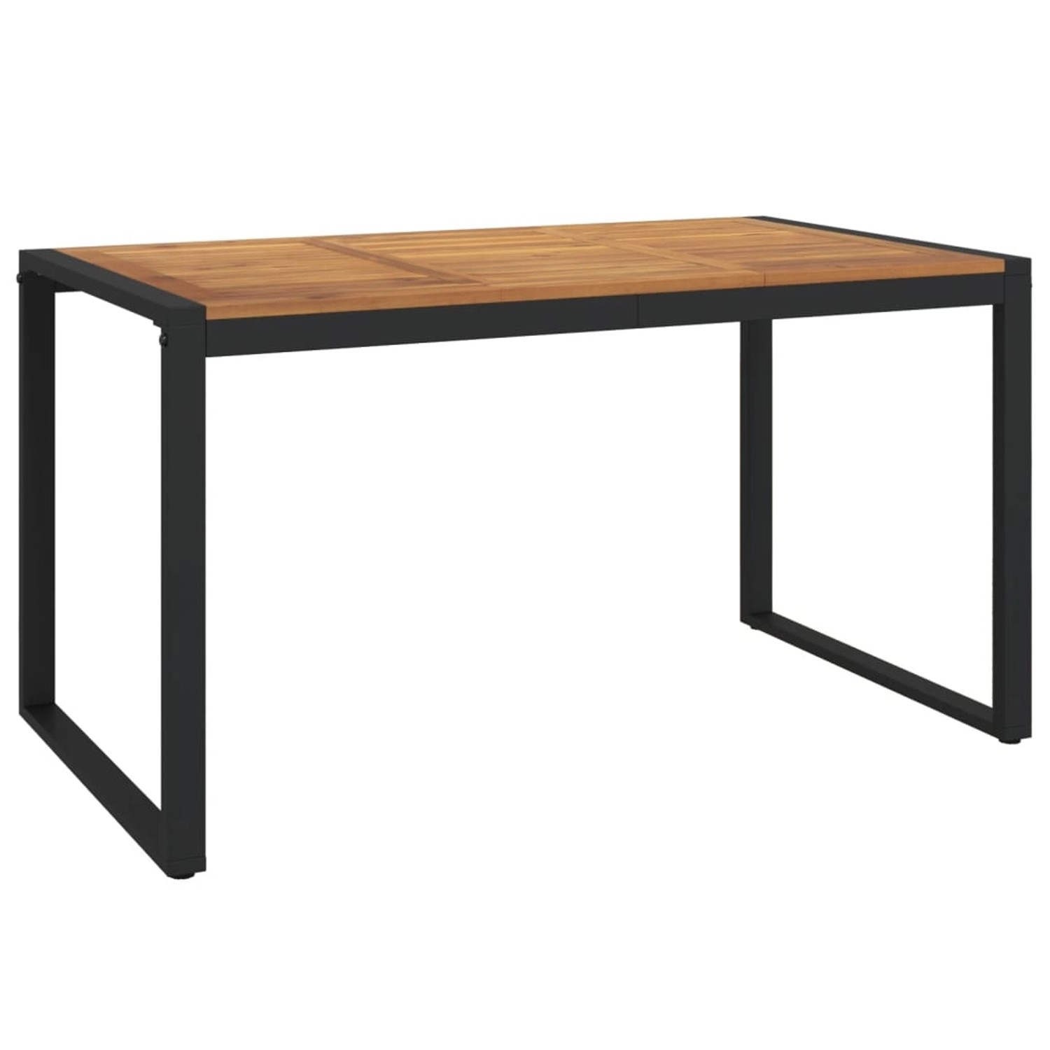 vidaXL Gartentisch mit Beinen in U-Form 140x80x75 cm Massivholz Akazie 3195 günstig online kaufen