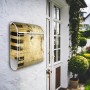 Banjado Design Briefkasten Weiß Pulverbeschichtet 39x47x14cm 2 Schlüssel Mit Zeitungsfach Motiv Music_2
