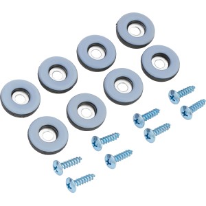 8 Ultra-Gleiter Ø 22mm mit Schrauben für Möbel. Bodenschutz für Laminat, Parkett und Teppich.
