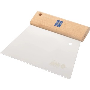 LUX Leimverteiler Classic 200 mm mit B6 Zahnung, Holzgriff und Stahlklinge.