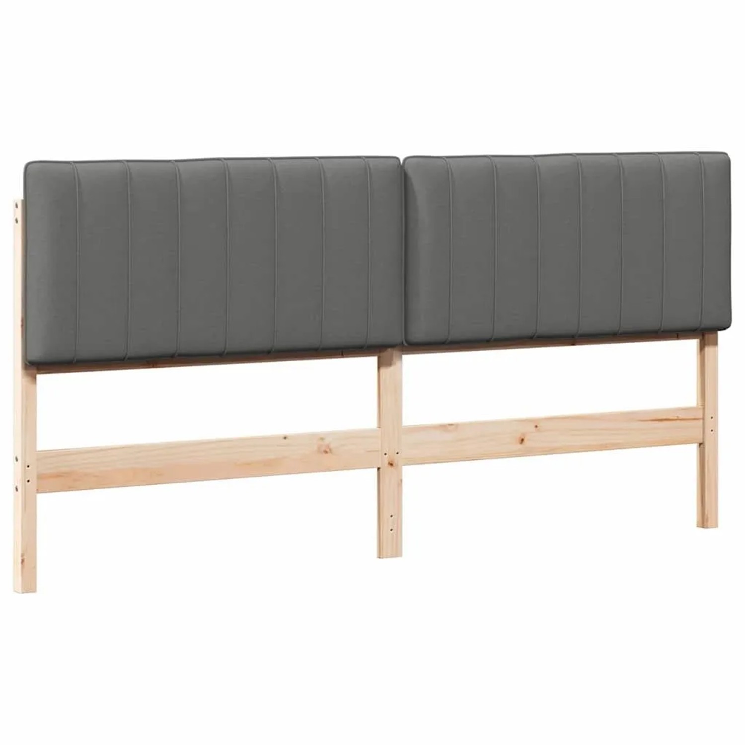 vidaXL Gepolstertes Kopfteil mit Kopfteil Braun und Hellgrau 180 cm 880163
