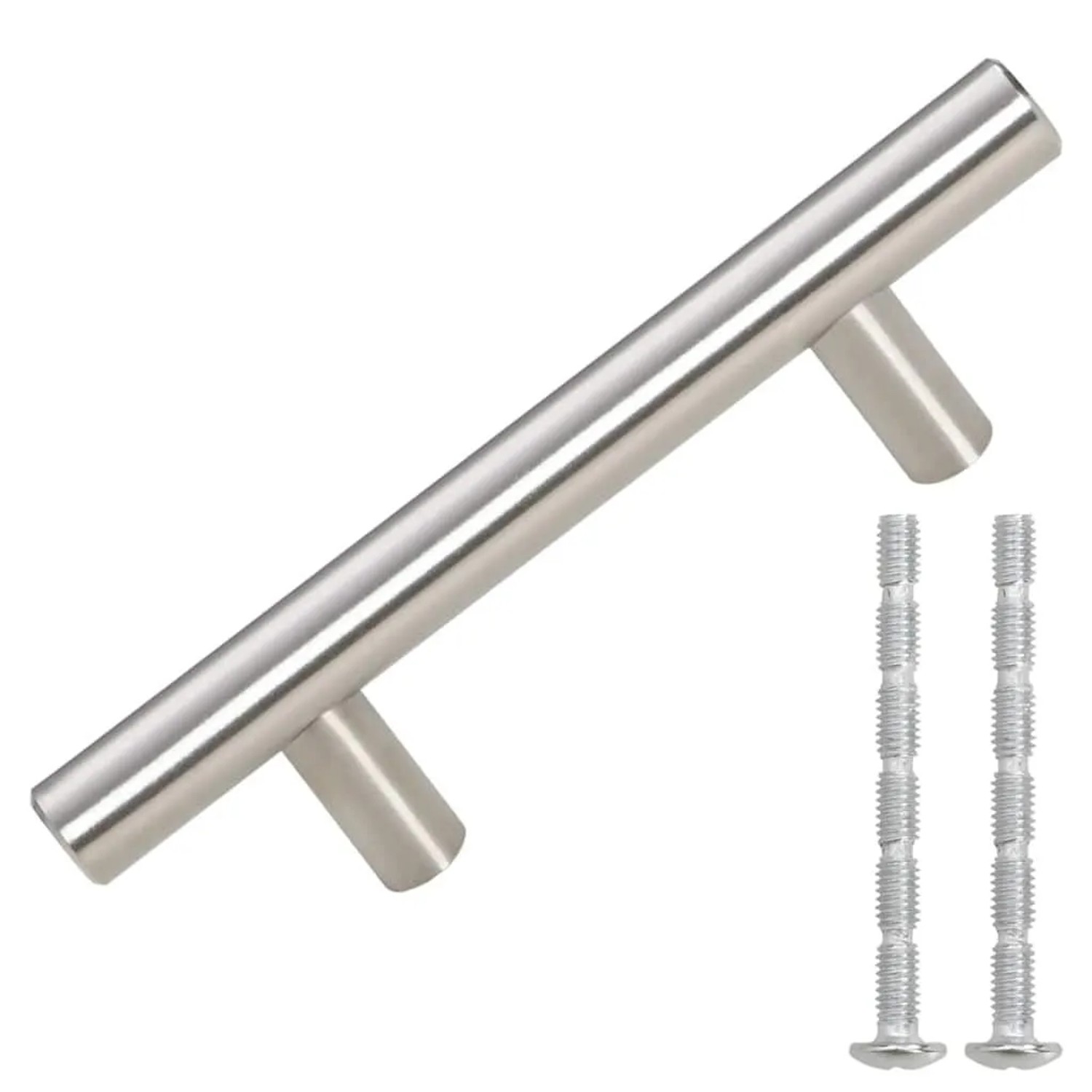 vidaXL Möbelgriffe 10 Stk Silbern 64 mm Edelstahl 155348