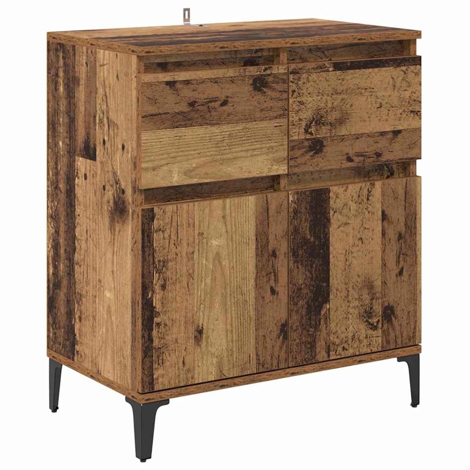 vidaXL Sideboard Altholz 60 x 35 x 70 cm Verbundholz und Eisen 881218 günstig online kaufen
