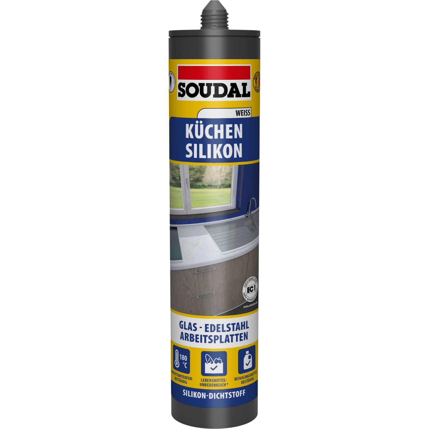 Soudal Küche & Bad Silikon Weiß 300 ml günstig online kaufen