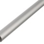 Silbernes Aluminium Rundrohr, 8 mm Durchmesser, eloxiert, 1000 mm lang.