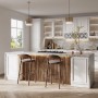 Rebel of Styles Holzverblender UltraWood Teak Round, braune Wandverkleidung aus Teakholz.