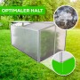 Garmio Mini-Gewächshaus Protea mit Dachfenster, UV-Schutz und Alu-Rahmen im Garten.