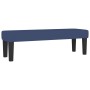 Blaue vidaXL Bettbank aus Stoff, passend zum Boxspringbett. Bequeme Sitzbank für Schlafzimmer.