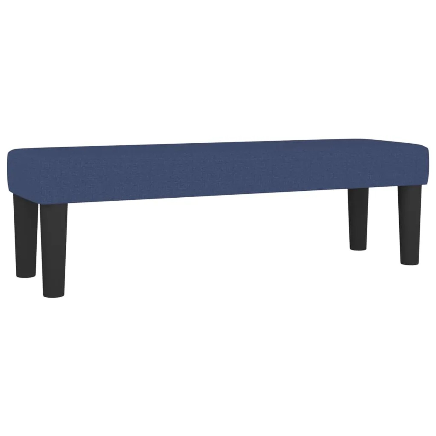 Blaue vidaXL Bettbank aus Stoff, passend zum Boxspringbett. Bequeme Sitzbank für Schlafzimmer.