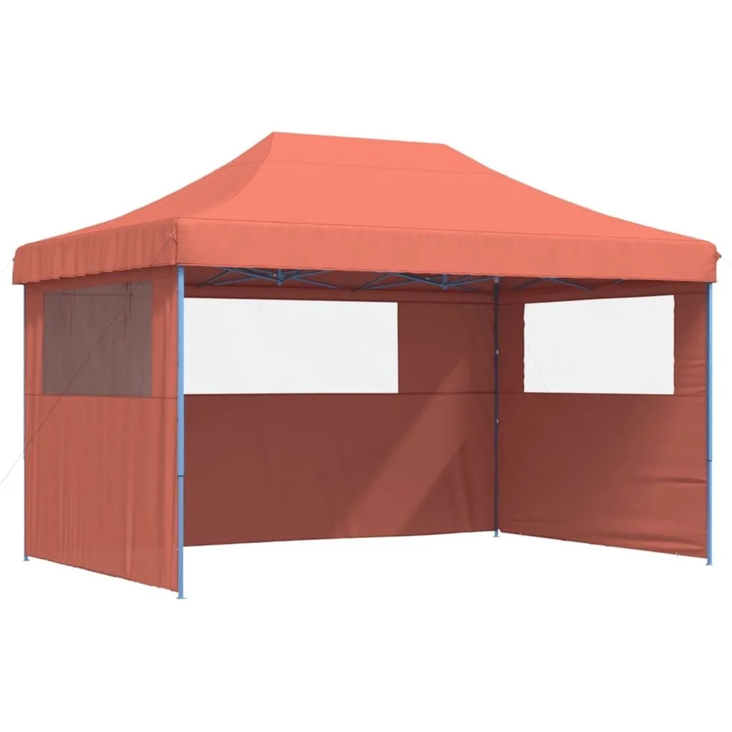 vidaXL Partyzelt Faltbar Pop-Up mit 3 Seitenteilen Terrakotta 4004973