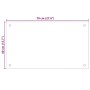 vidaXL Küchenrückwand Weiß 70x40 cm Hartglas 249451_10