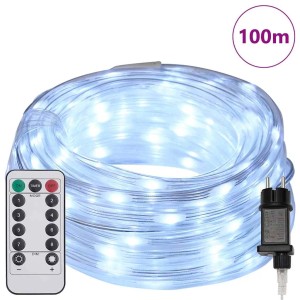 vidaXL Lichtseil mit 2400 LEDs Kaltweiß 100 m PVC 42018923