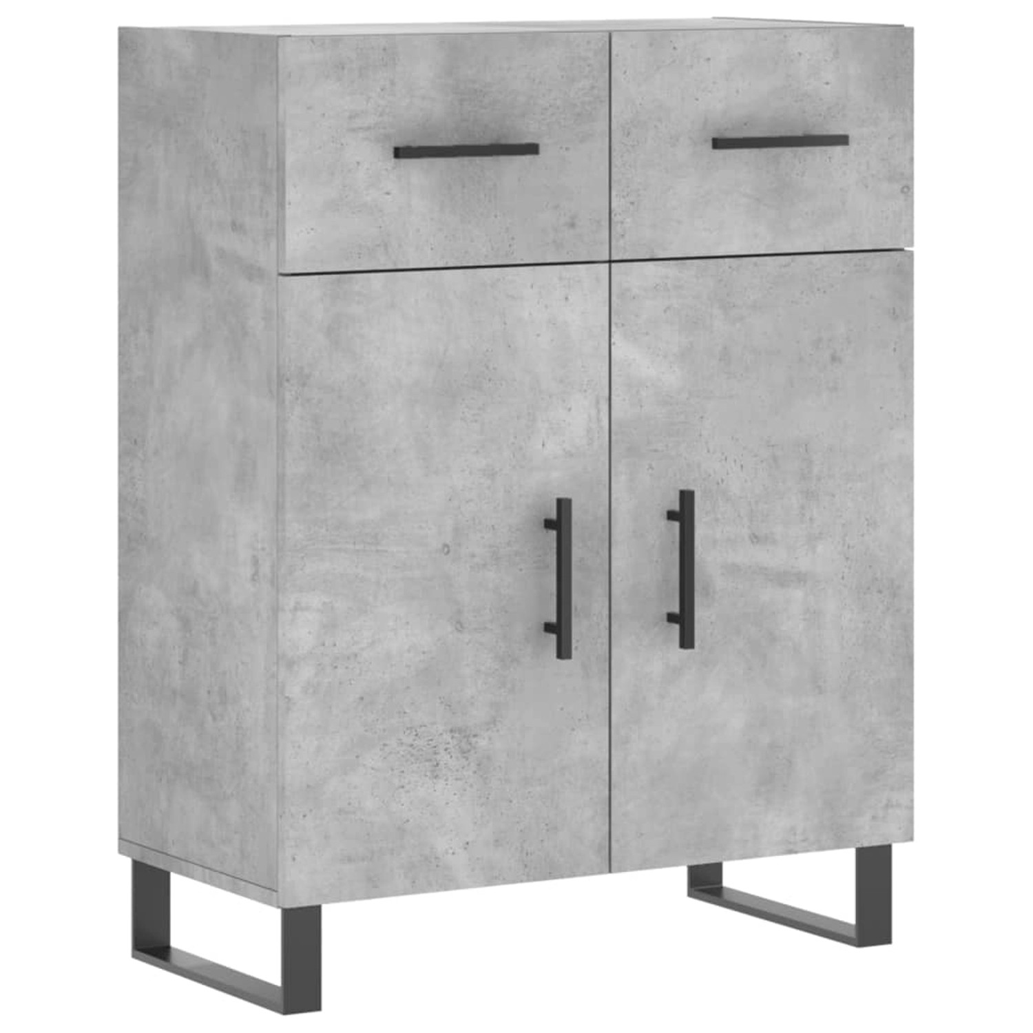 vidaXL Sideboard Betongrau 69,5x34x90 cm Holzwerkstoff 828008 günstig online kaufen