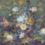 Laura Ashley Vliesfototapete Mathilde (280x300 cm) mit üppigem Blumenmuster für die Wandgestaltung.