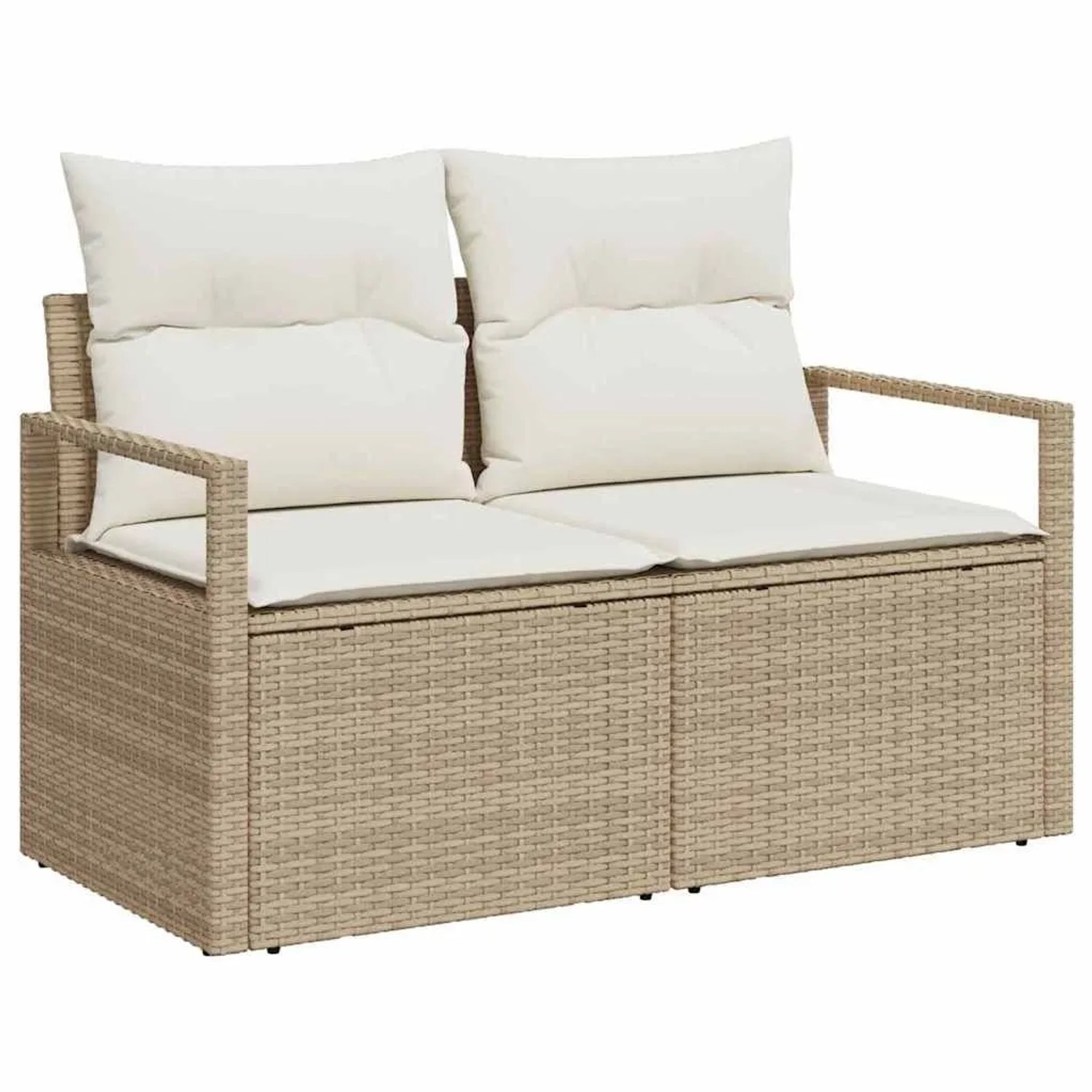 vidaXL Sofa Set 7-Tlg Beige und Creme Poly-Rattan 3346281 günstig online kaufen