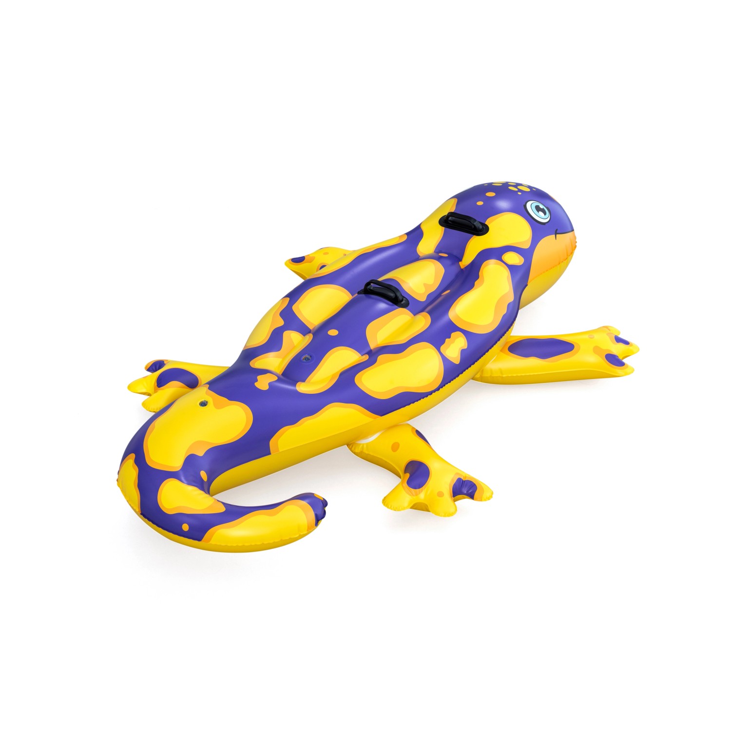 Bestway Schwimmtier Splashing Salamander, gelb-lila, ab 3 Jahren, 191x119 cm.